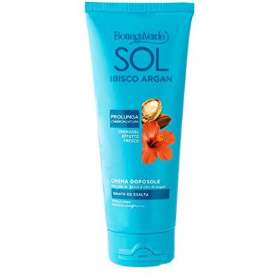 Bottega Verde , SOL Hibiscus Argan After Sun Cream hydrateert en verheft met hibiscusolie en arganolie (200 ml) verlengt de bruining Cremagel fris effect Bottega Verde , SOL Hibiscus Argan After Sun Cream hydrateert en verheft met hibiscusolie en arganolie (200 ml) verlengt de bruining Cremagel fris effect