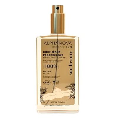 Alphanova SANTE ORGANIC SUN BEAUTY Paradijselijke droge olie – biologisch gecertificeerd – 100% natuurlijk – milieuvriendelijk – Monoi geur – 100 ml Alphanova SANTE ORGANIC SUN BEAUTY Paradijselijke droge olie – biologisch gecertificeerd – 100% natuurlijk – milieuvriendelijk – Monoi geur – 100 ml