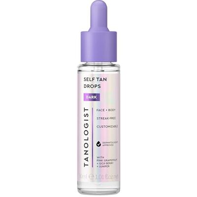 Tanologist Donkere zelfbruinende druppels (30 ml) Voeg zelfbruinende druppels toe aan de huidverzorging, geschikt voor de gevoelige huid Tanologist Donkere zelfbruinende druppels (30 ml) Voeg zelfbruinende druppels toe aan de huidverzorging, geschikt voor de gevoelige huid