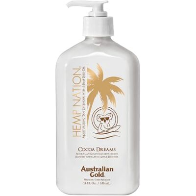 Australian Gold Hemp Nation Cocoa Dreams Tan Extender Body Lotion 535 ml Australian Gold Hemp Nation Cocoa Dreams Tan Extender Body Lotion 535 ml