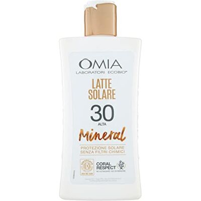 Omia lait soleil biologique huile d'argan spf 30 protection haute 200 ml Omia lait soleil biologique huile d'argan spf 30 protection haute 200 ml