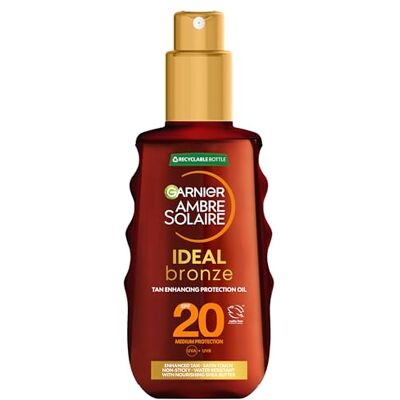 Garnier Ambre Solaire Ideal Bronze Bronzer Olie 20 Spf 150 ml Garnier Ambre Solaire Ideal Bronze Bronzer Olie 20 Spf 150 ml