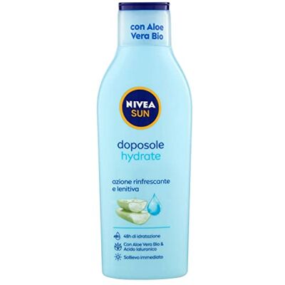 After Sun Milk, Hydrate, 200 ml, Aftersuncrème met biologische aloë vera en hyaluronzuur, hydraterende lichaamscrème met verfrissende en rustgevende werking After Sun Milk, Hydrate, 200 ml, Aftersuncrème met biologische aloë vera en hyaluronzuur, hydraterende lichaamscrème met verfrissende en rustgevende werking