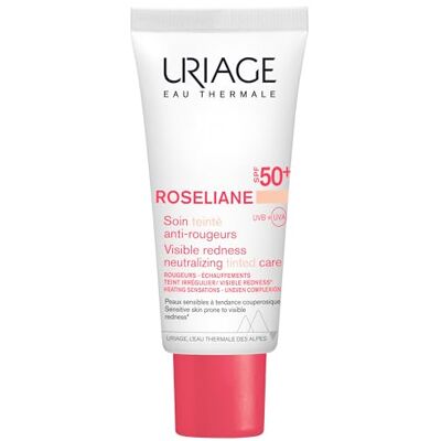Uriage Roseliane CC Cream SPF50 – ginseng-extract – maskeert roodheid, egaliseert de teint, kalmeert langdurig – getinte gezichtscrème – niet comedogeen – geschikt voor de gevoelige huid met roodheid – 50 ml Uriage Roseliane CC Cream SPF50 – ginseng-extract – maskeert roodheid, egaliseert de teint, kalmeert langdurig – getinte gezichtscrème – niet comedogeen – geschikt voor de gevoelige huid met roodheid – 50 ml