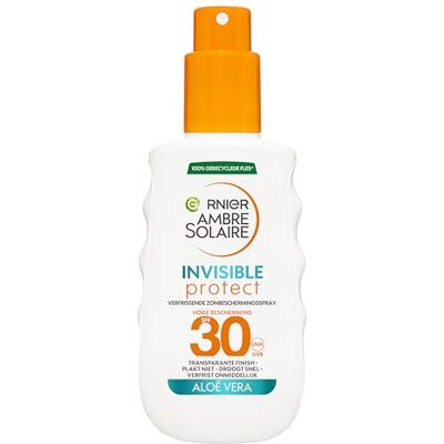 Ambre Solaire Garnier Invisible Protect Transparent SPF 30 Zonnespray 150 ml Ambre Solaire Garnier Invisible Protect Transparent SPF 30 Zonnespray 150 ml