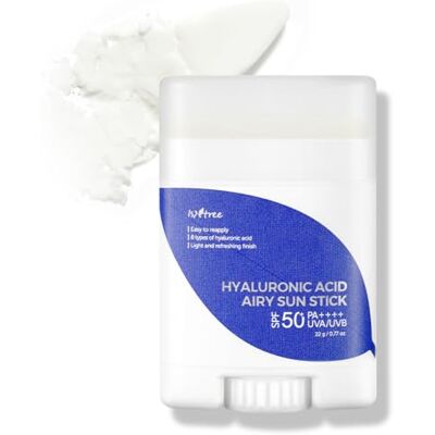 IsNtree Hyaluronic Acid Airy Sun Stick ideale zonnecrème voor onderweg met SPF 50+ IsNtree Hyaluronic Acid Airy Sun Stick ideale zonnecrème voor onderweg met SPF 50+