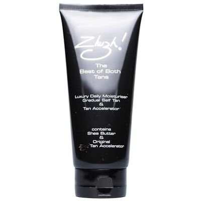 Zhuzh! Luxe zelfbruinende dagcrème, 200 ml, hydraterende verzorging en bruiningsversneller met sheaboter, voor een natuurlijke bruining zonder strepen Zhuzh! Luxe zelfbruinende dagcrème, 200 ml, hydraterende verzorging en bruiningsversneller met sheaboter, voor een natuurlijke bruining zonder strepen