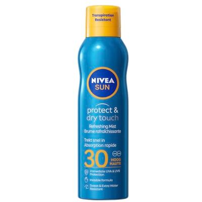 Sun Protect & Dry Touch Zonnespray, SPF 30, zonnebrandspray, transparant, waterbestendig, UVA/UVB, 200 ml Sun Protect & Dry Touch Zonnespray, SPF 30, zonnebrandspray, transparant, waterbestendig, UVA/UVB, 200 ml