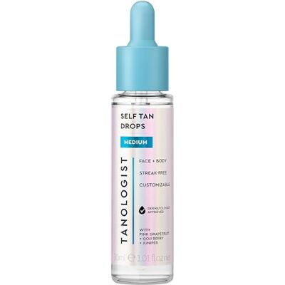 Tanologist Medium zelfbruinende druppels (30 ml) Voeg zelfbruinende druppels toe aan de huidverzorging, geschikt voor de gevoelige huid Tanologist Medium zelfbruinende druppels (30 ml) Voeg zelfbruinende druppels toe aan de huidverzorging, geschikt voor de gevoelige huid
