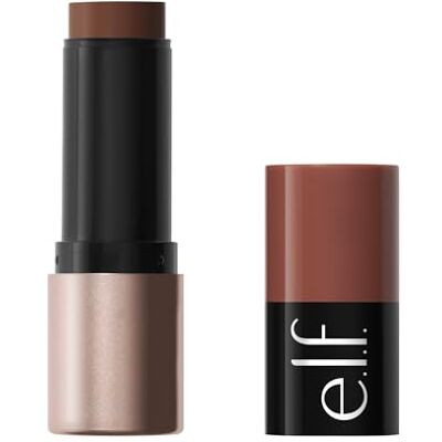 e.l.f. Soft Glam Cream Bronzer Stick, crème bronzer voor het vormen van het gezicht en tonen van een gebruinde teint met satijnen afwerking, stick met draaiwiel Tan/Deep e.l.f. Soft Glam Cream Bronzer Stick, crème bronzer voor het vormen van het gezicht en tonen van een gebruinde teint met satijnen afwerking, stick met draaiwiel Tan/Deep