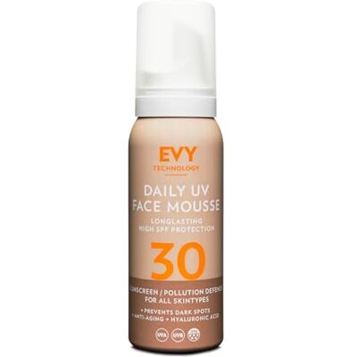 EVY Technology Evy Zonnebrandcrème voor gezicht, dagelijks gebruik, SPF 30, 75 ml EVY Technology Evy Zonnebrandcrème voor gezicht, dagelijks gebruik, SPF 30, 75 ml