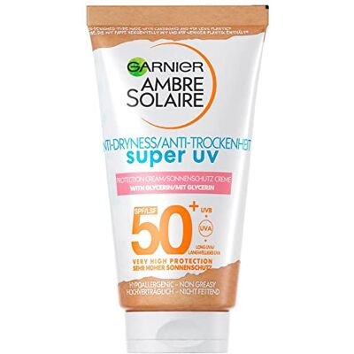 Garnier Ambre Solaire Zonnecrème Face Sensitive Expert +/Face van de zonwering, waterdicht, SPF 50 + voor de gevoelige huid, verpakking van 1 stuk, 50 ml Garnier Ambre Solaire Zonnecrème Face Sensitive Expert +/Face van de zonwering, waterdicht, SPF 50 + voor de gevoelige huid, verpakking van 1 stuk, 50 ml