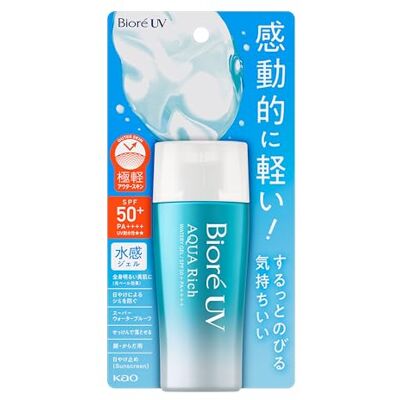 Bioré Biore Aqua Rich UV-zonnecrème SPF50+ PA++++ 70 g Made in Japan Bioré Biore Aqua Rich UV-zonnecrème SPF50+ PA++++ 70 g Made in Japan