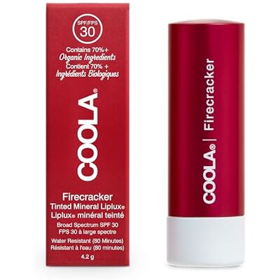 COOLA Mineral Liplux® Cacaoboter Zonbescherming SPF 30 Firecracker COOLA Mineral Liplux® Cacaoboter Zonbescherming SPF 30 Firecracker