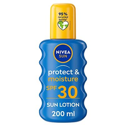 NIVEA Protect & Moisture Sun Spray SPF30 Body Zonnebrandcrème 200 ml NIVEA Protect & Moisture Sun Spray SPF30 Body Zonnebrandcrème 200 ml