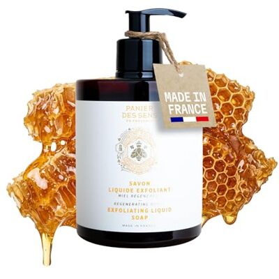 Panier des Sens Vloeibare Marseillezeep, honing, vloeibare handzeep, peeling en hydraterend, kokosolie, biologisch honingextract, 97% natuurlijke ingrediënten, handzeep gemaakt in Frankrijk, 500 ml Panier des Sens Vloeibare Marseillezeep, honing, vloeibare handzeep, peeling en hydraterend, kokosolie, biologisch honingextract, 97% natuurlijke ingrediënten, handzeep gemaakt in Frankrijk, 500 ml