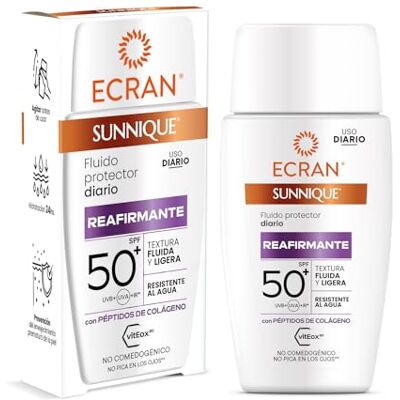 Ecran Sunnique SPF50+ verstevigend serum met collageen, gezichtsbescherming en anti-aging werking, versterkt de elasticiteit en verzorgt de huid, lichte en waterbestendige textuur, 40 ml Ecran Sunnique SPF50+ verstevigend serum met collageen, gezichtsbescherming en anti-aging werking, versterkt de elasticiteit en verzorgt de huid, lichte en waterbestendige textuur, 40 ml