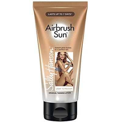 Sally Hansen Airbrush Legs Sun Loción bronceadora graduaal, gelinieerd, 5,9 oz Sally Hansen Airbrush Legs Sun Loción bronceadora graduaal, gelinieerd, 5,9 oz
