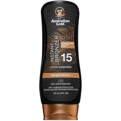 Australian Gold Sunscreen Spf15 Lotion met bronzer, 237 ml Australian Gold Sunscreen Spf15 Lotion met bronzer, 237 ml