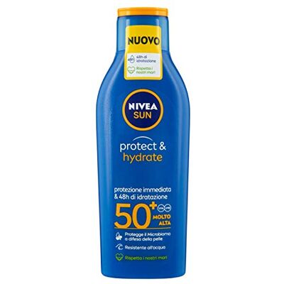 Sun NIVEA Protect & Hydrate FP50+, Crème de soleil Hydratant pour le corps 48h 200 ml Sun NIVEA Protect & Hydrate FP50+, Crème de soleil Hydratant pour le corps 48h 200 ml