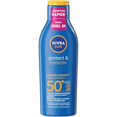 NIVEA Sun Protect & Hydrate Zonnemelk SPF50, 200 ml NIVEA Sun Protect & Hydrate Zonnemelk SPF50, 200 ml