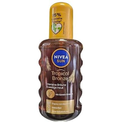 NIVEA Sun Carotene Deep Tanning Oil Spray zonder SPF, Golden & Lond-Lasting Tan 200 ml NIVEA Sun Carotene Deep Tanning Oil Spray zonder SPF, Golden & Lond-Lasting Tan 200 ml