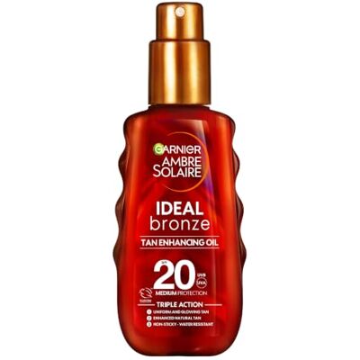 Garnier Ambre Solaire Ideal Bronze Bronzer Olie 20 Spf 150 ml Garnier Ambre Solaire Ideal Bronze Bronzer Olie 20 Spf 150 ml