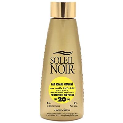 Soleil Noir Gevitamineerde zonnemelk IP20 gemiddelde bescherming Soleil Noir Gevitamineerde zonnemelk IP20 gemiddelde bescherming