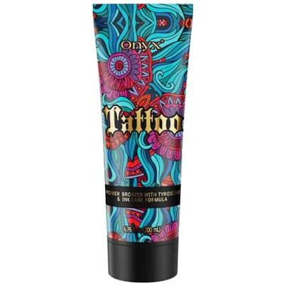 Onyx Tattoo bruiningscrème, bruiningsversneller, getatoeëerde huid, 200 ml Onyx Tattoo bruiningscrème, bruiningsversneller, getatoeëerde huid, 200 ml