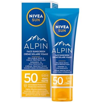 Sun Face Alpin Zonnebrand Gezicht SPF 50+ Wintersport Ski Zonnebrandcrème Beschermt tegen UVA/UVB en de kou 50 ml Sun Face Alpin Zonnebrand Gezicht SPF 50+ Wintersport Ski Zonnebrandcrème Beschermt tegen UVA/UVB en de kou 50 ml
