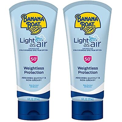 BANANA BOAT Light As Air Zonnelotion, SPF 50, 18 ml, 2 stuks BANANA BOAT Light As Air Zonnelotion, SPF 50, 18 ml, 2 stuks