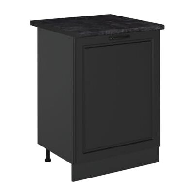 Vicco Meuble bas de cuisine "R-Line", Anthracite campagne/Anthracite 60 cm Façade en MDF · Plan de travail incl. · Pieds réglables en hauteur · 1 Tablette · Librement combinable Vicco Meuble bas de cuisine "R-Line", Anthracite campagne/Anthracite 60 cm Façade en MDF · Plan de travail incl. · Pieds réglables en hauteur · 1 Tablette · Librement combinable