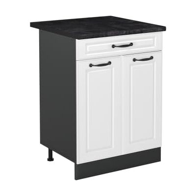 Vicco Keukenonderkast "R-Line", landwit/antraciet 60 cm voor spoelbak/kookplaat, PT antraciet, flexibel inzetbaar geschikt voor kookplaat of gootsteen Vicco Keukenonderkast "R-Line", landwit/antraciet 60 cm voor spoelbak/kookplaat, PT antraciet, flexibel inzetbaar geschikt voor kookplaat of gootsteen