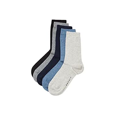 Esprit mixte enfant Solid Mix 5-Pack chaussettes respirantes coton renforcées extra-douces sur la peau mix unies fantaisie pour vie quotidienne et école multipack 5 paires 35-38 Esprit mixte enfant Solid Mix 5-Pack chaussettes respirantes coton renforcées extra-douces sur la peau mix unies fantaisie pour vie quotidienne et école multipack 5 paires 35-38