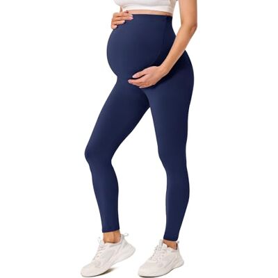 BAYDI Creamlush Zwangerschapslegging voor dames, met verstelbare buikondersteuning, hoge taille, zacht, ondoorzichtig, comfortabel, yoga, vrije tijd, 1 set marineblauw, L L BAYDI Creamlush Zwangerschapslegging voor dames, met verstelbare buikondersteuning, hoge taille, zacht, ondoorzichtig, comfortabel, yoga, vrije tijd, 1 set marineblauw, L L