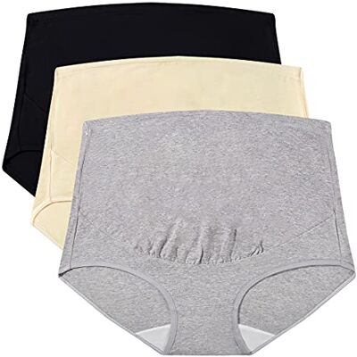 Mama Cotton Damesslips met hoge taille (4 stuks), Set van 3 boxershorts meerkleurig, M M Mama Cotton Damesslips met hoge taille (4 stuks), Set van 3 boxershorts meerkleurig, M M