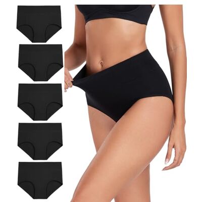 wirarpa Damesonderbroek met hoge taille, katoen, volledige bedekking, grote maat, XS XS wirarpa Damesonderbroek met hoge taille, katoen, volledige bedekking, grote maat, XS XS