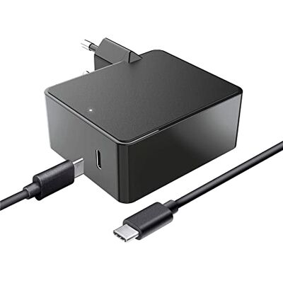 Trust Maxo USB-C oplader voor Apple MacBook Pro/Air laptops, 61 W netsnoer, compact formaat, Europese voeding, 2 m kabel, werkt met 100-240 V, kabel Trust Maxo USB-C oplader voor Apple MacBook Pro/Air laptops, 61 W netsnoer, compact formaat, Europese voeding, 2 m kabel, werkt met 100-240 V, kabel