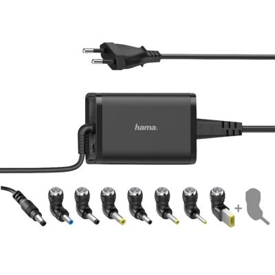 Hama Voeding voor laptop, 19 V/65 W, 7 adapters Hama Voeding voor laptop, 19 V/65 W, 7 adapters