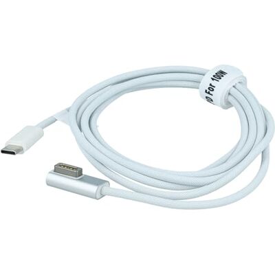 vhbw USB-C naar MagSafe 1 kabel compatibel met Apple A1369 A1342, A1374, A1370 Notebook, 170 cm, 100 W, nylon envelop vhbw USB-C naar MagSafe 1 kabel compatibel met Apple A1369 A1342, A1374, A1370 Notebook, 170 cm, 100 W, nylon envelop