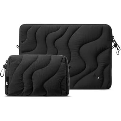 tomtoc Housse pour ordinateur portable 15" Nouveau MacBook Air M5/A3448 (2026), M4/A3241 (2025), M3/A3114, M2/A2941, 15'' Surface Laptop 7/6/5/4, Puffy Sac pour Laptop avec Pochette pour Accessoires Compatible A3448 A3241 A3114 A2941, Surface Laptop 7‑4 tomtoc Housse pour ordinateur portable 15" Nouveau MacBook Air M5/A3448 (2026), M4/A3241 (2025), M3/A3114, M2/A2941, 15'' Surface Laptop 7/6/5/4, Puffy Sac pour Laptop avec Pochette pour Accessoires Compatible A3448 A3241 A3114 A2941, Surface Laptop 7‑4