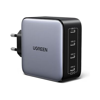 UGREEN Nexode GaNInfinity 100 W oplader, viervoudig, USB C, snel opladen UGREEN Nexode GaNInfinity 100 W oplader, viervoudig, USB C, snel opladen