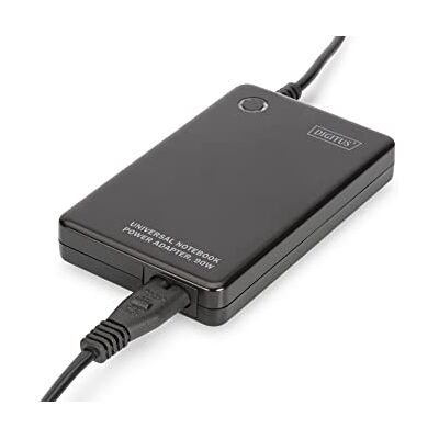Digitus Notebook Power Supply Slim 90 W Out 15/16/18/18,5/19/19,5/20 VoltDC incl. 11 plug-adapter + USB-oplader Digitus Notebook Power Supply Slim 90 W Out 15/16/18/18,5/19/19,5/20 VoltDC incl. 11 plug-adapter + USB-oplader