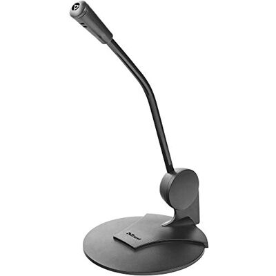 Trust Primo Desktopmicrofoon, hoek verstelbaar, 1,8 m kabel 1,8 m kabel, adapter, compact ontwerp, voor laptop pc Trust Primo Desktopmicrofoon, hoek verstelbaar, 1,8 m kabel 1,8 m kabel, adapter, compact ontwerp, voor laptop pc
