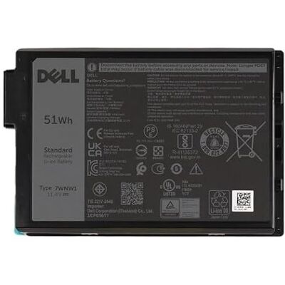 Dell Accu, 51 WHR, 3 cellen, lithium-ionen, DMF0C (lithium-ion) Dell Accu, 51 WHR, 3 cellen, lithium-ionen, DMF0C (lithium-ion)