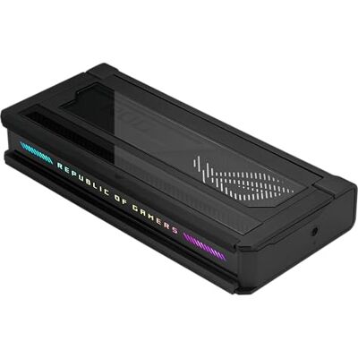 Asus ROG BULLWARK Dock / DG300, 7-in-1 dockingstation, HDMI 2.1 8K/4K, 3 USB-A 10 Gbps, USB-C 100 W, Ethernet, RGB, zwart Asus ROG BULLWARK Dock / DG300, 7-in-1 dockingstation, HDMI 2.1 8K/4K, 3 USB-A 10 Gbps, USB-C 100 W, Ethernet, RGB, zwart