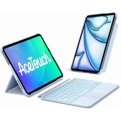 Inateck Toetsenbordhoes voor iPad 11 (A16)/10e generatie, verlichting 7 Compatibel met iPad Air 11 inch M4 2026/M3/M2, Air 5/4, Pro 11 inch, afneembaar, touchpad, portret/landschapsstandaard Inateck Toetsenbordhoes voor iPad 11 (A16)/10e generatie, verlichting 7 Compatibel met iPad Air 11 inch M4 2026/M3/M2, Air 5/4, Pro 11 inch, afneembaar, touchpad, portret/landschapsstandaard