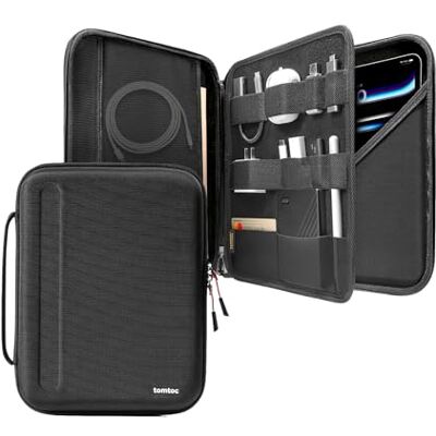 tomtoc Hoes voor 12,9 inch iPad Pro M2 en M1 (6/5/4/3 generatie) 2022-2018, accessoire case beschermhoes voor Magic Keyboard, power adapter, kabel, USB hub, pen, past Surface Pro, Surface Laptop Go tomtoc Hoes voor 12,9 inch iPad Pro M2 en M1 (6/5/4/3 generatie) 2022-2018, accessoire case beschermhoes voor Magic Keyboard, power adapter, kabel, USB hub, pen, past Surface Pro, Surface Laptop Go
