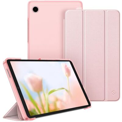 FINTIE Beschermhoes voor Samsung Galaxy Tab A11 8,7 inch 2025 en Galaxy Tab Slanke tablethoes met drievoudige standfunctie, doorschijnende achterkant, roségoud FINTIE Beschermhoes voor Samsung Galaxy Tab A11 8,7 inch 2025 en Galaxy Tab Slanke tablethoes met drievoudige standfunctie, doorschijnende achterkant, roségoud