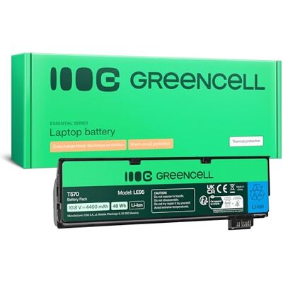 Green Cell Extended Serie 01AV424 SB10K97585 SB10K97597 Laptopbatterij voor Lenovo ThinkPad T470 T570 A475 P51S T25 (6 cellen, 4400 mAh, 10.8-11.1 V, zwart) Green Cell Extended Serie 01AV424 SB10K97585 SB10K97597 Laptopbatterij voor Lenovo ThinkPad T470 T570 A475 P51S T25 (6 cellen, 4400 mAh, 10.8-11.1 V, zwart)